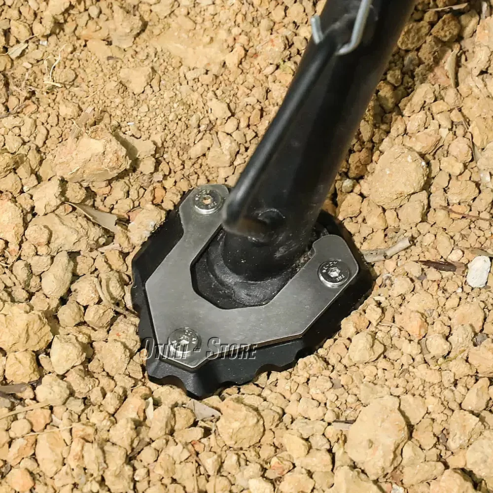 ل CFMOTO 800MT 800 MT 2021 2022 2023 2024 دراجة نارية CNC مسنده القدم الجانب حامل تمديد وسادة دعم لوحة CF 800 MT #6