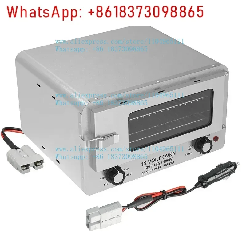 1PCS 6L 12V 120W Electric Mini Vehicle roaster box 12v dc microwave oven Car Portable Toaster Oven for outdoor camping