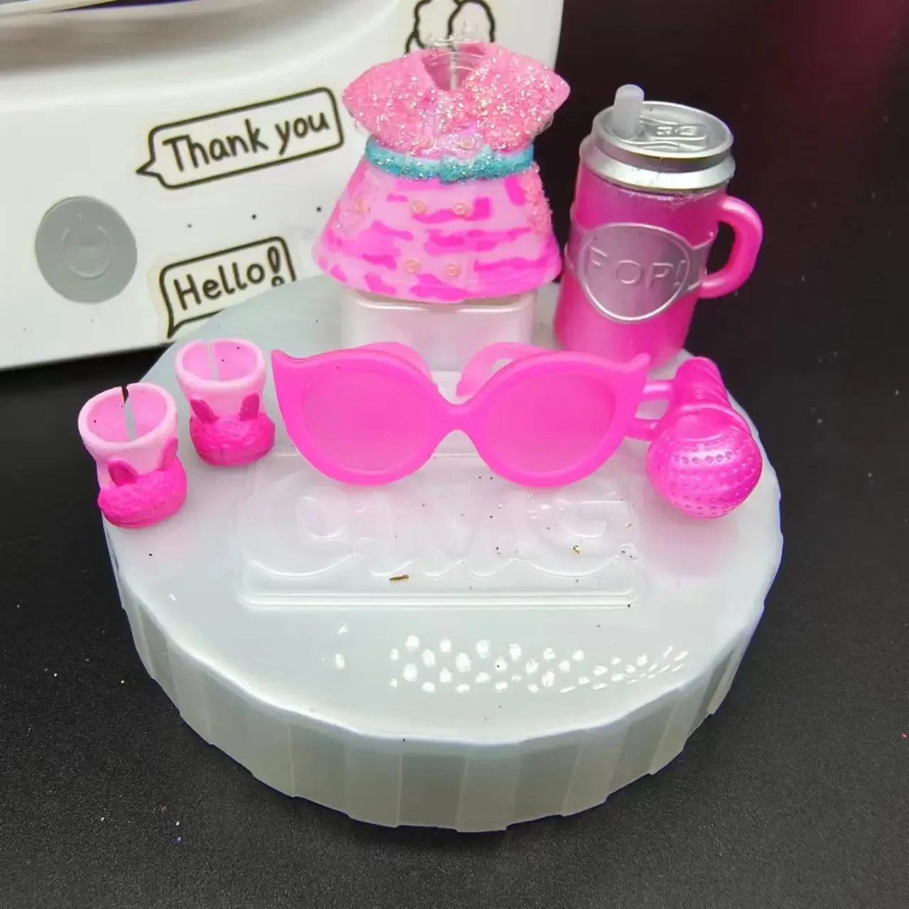 LOL doll accessories set doll doll DIY accessories including doll clothes, shoes, glasses, milk bottle accessories