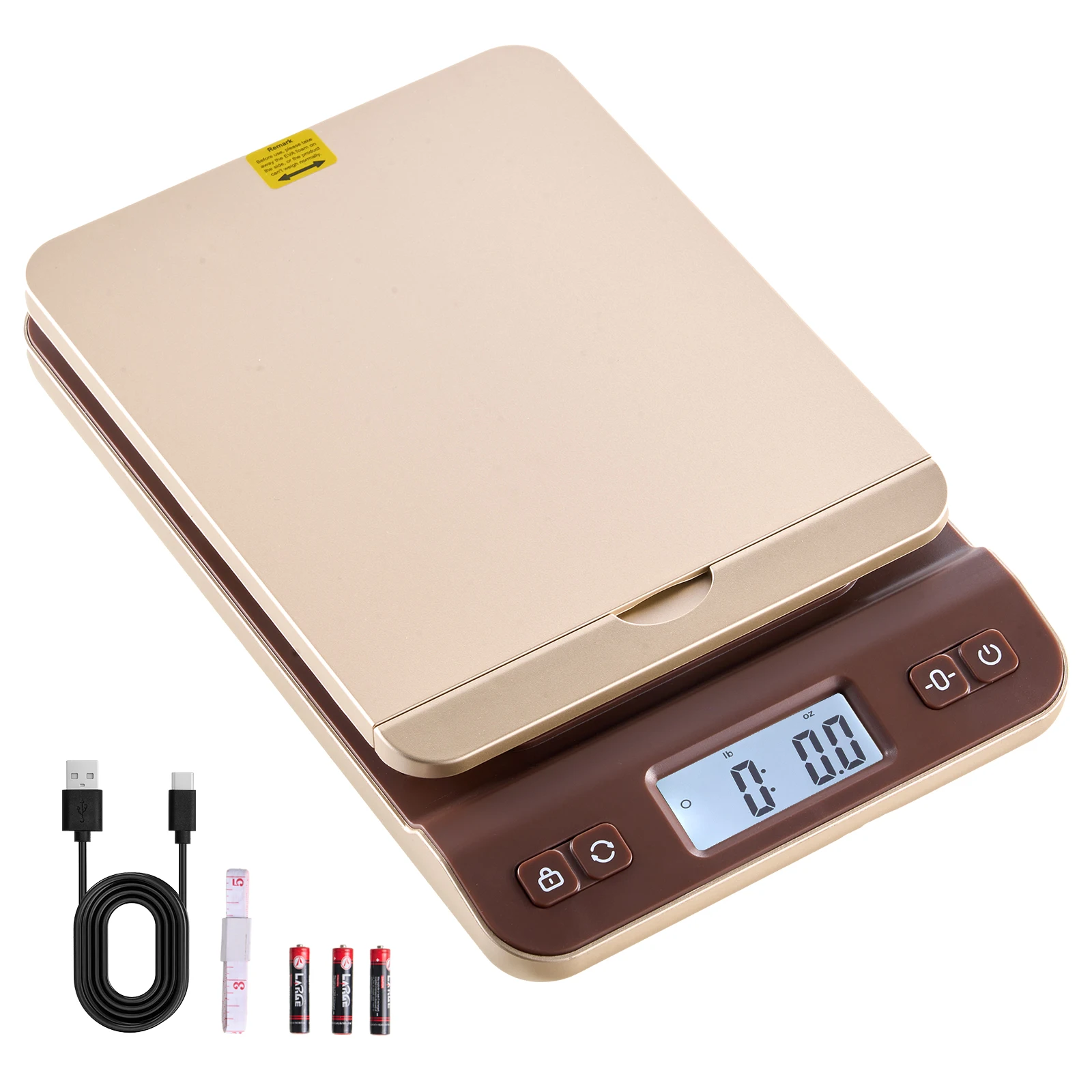 SucceBuy Báscula Digital para Envíos Postales de 88 lb/40 kg, Báscula de Bolsillo de 0.1 oz/2 g con Función de Retención/Tara/Apagado Automático para Uso en el Hogar y la Oficina
