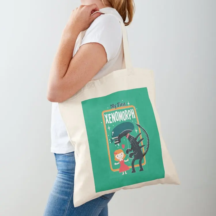 My First Xenomorph Tote Bag Women's beach bags Shopper bag canvas tote bag Cloth bags