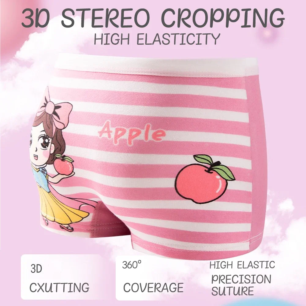 Kids Girls Underwear Cartoon Cute Children Briefs 100% Cotton Soft Underpants Baby Breathable Comfortable For Children Panties