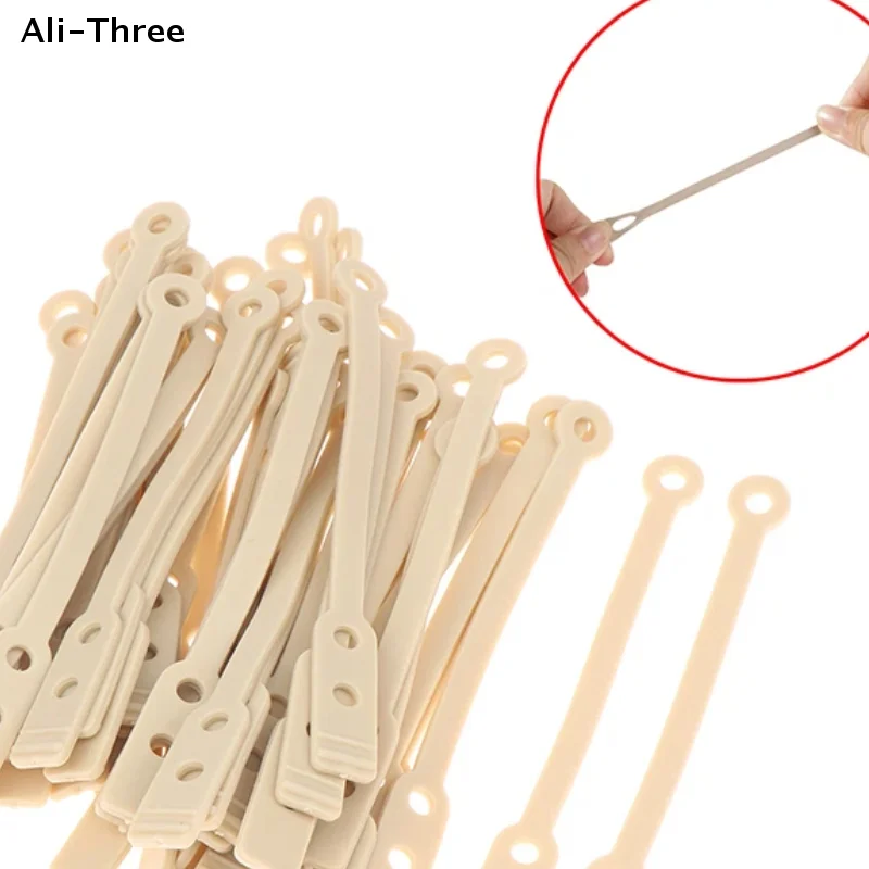50Pcs 9.5*1cm Salon Perming Cold Rods Rubber Band Durable Hair Roller Fixing Tools Hair Rod Clip Accessory High Quality Elastic