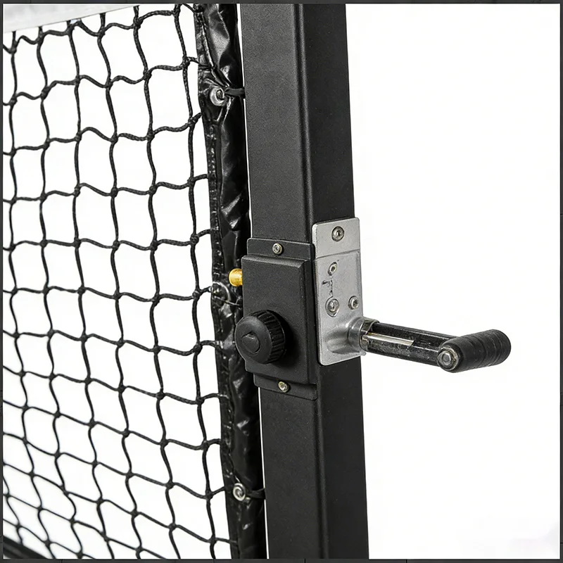 Pro Pick net with wheels, hand-cranked tension system, 22 'match size, heavy frame, outdoor court
