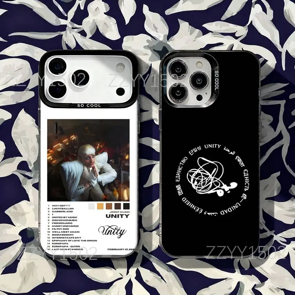 

J-Joost Unity Klein Phone Case For iPhone 17,16,15,14,13,12,X,8,Pro,Max,Plus,SE4,Air,Mini HD Black IMD Matte