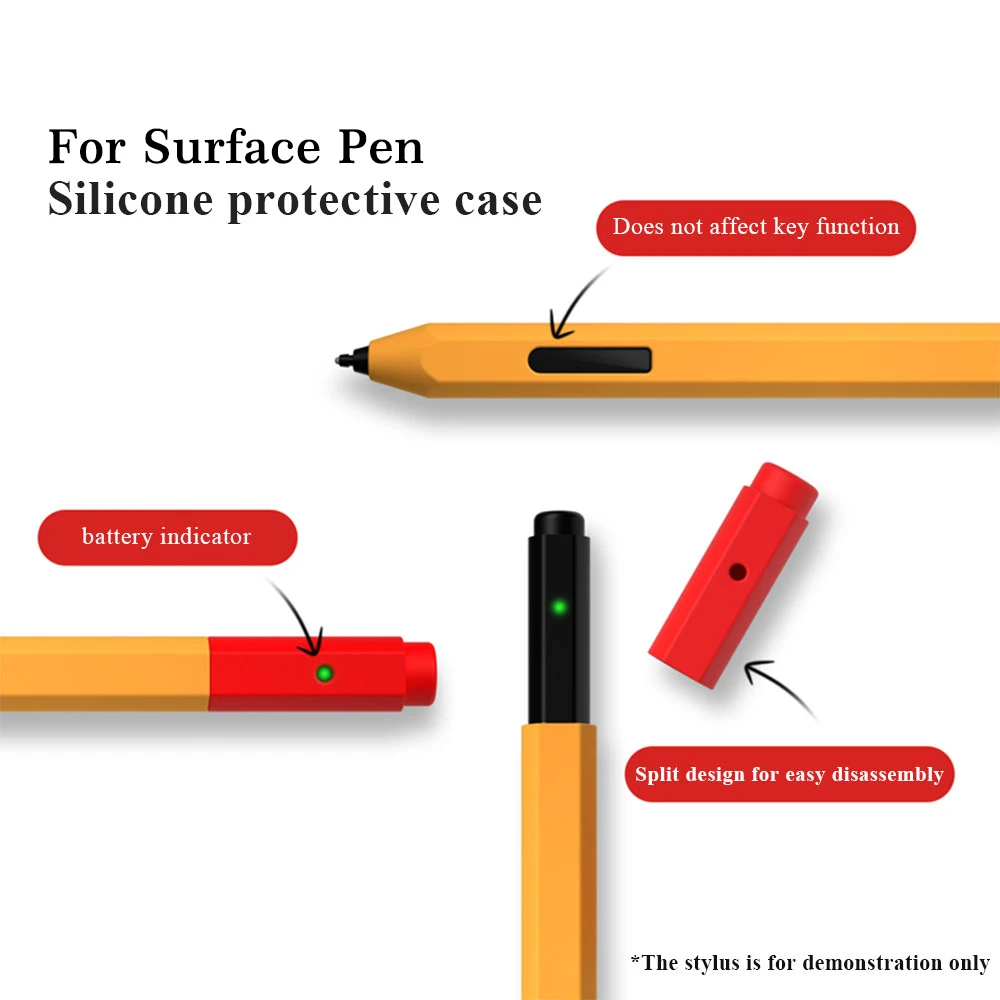 Nuovo supporto per punta avvolgente con custodia in Silicone morbido per Microsoft Surface Pen antipolvere Color caramella pelle protettiva