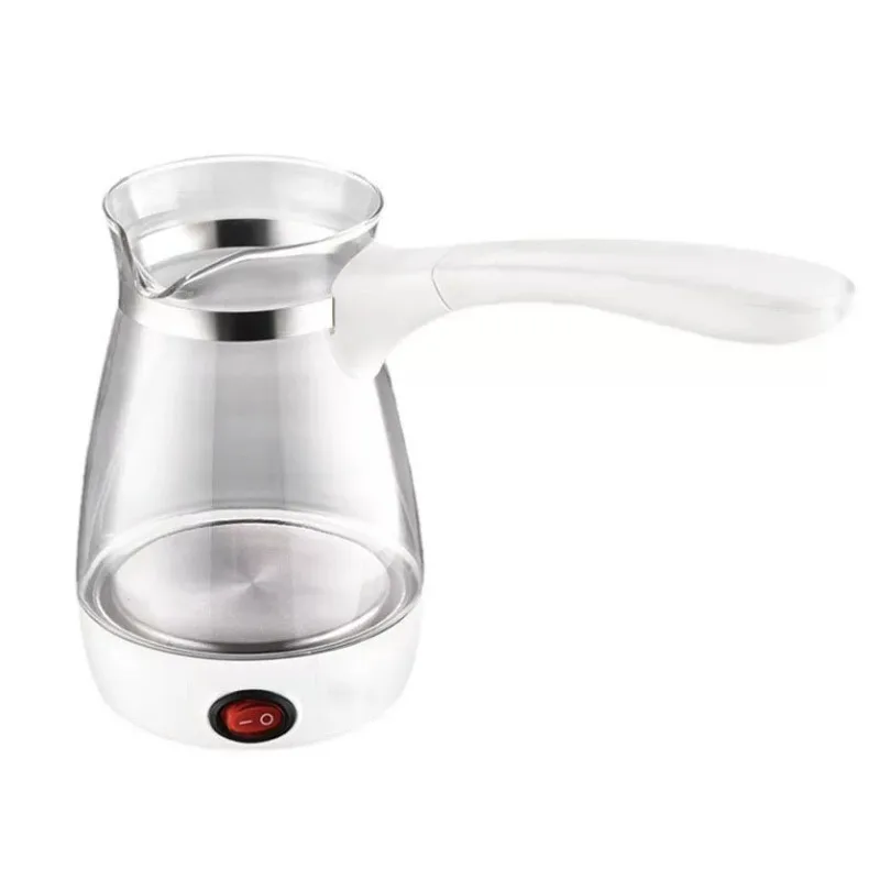 European 220V Turkish Coffee Pot 500ML Glass Electric Kettle
