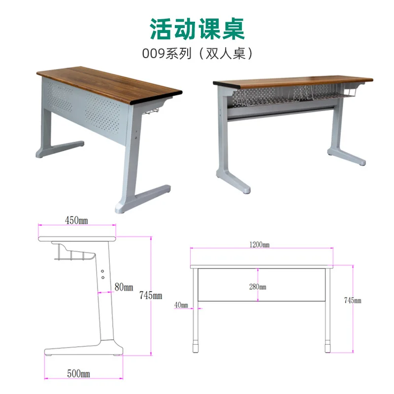 School single student desk and chair tutoring class training class learning desk classroom student desk and chair manufacturer