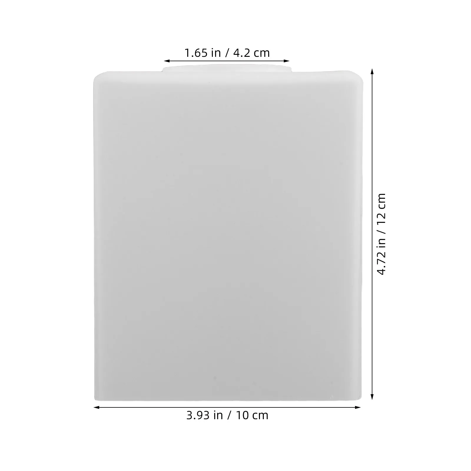 Glass Lampshade Square 100x120mm Easy Clean Light Shade Replacement for Ceiling Dining Room Living Bedroom Kitchen Table Lamps