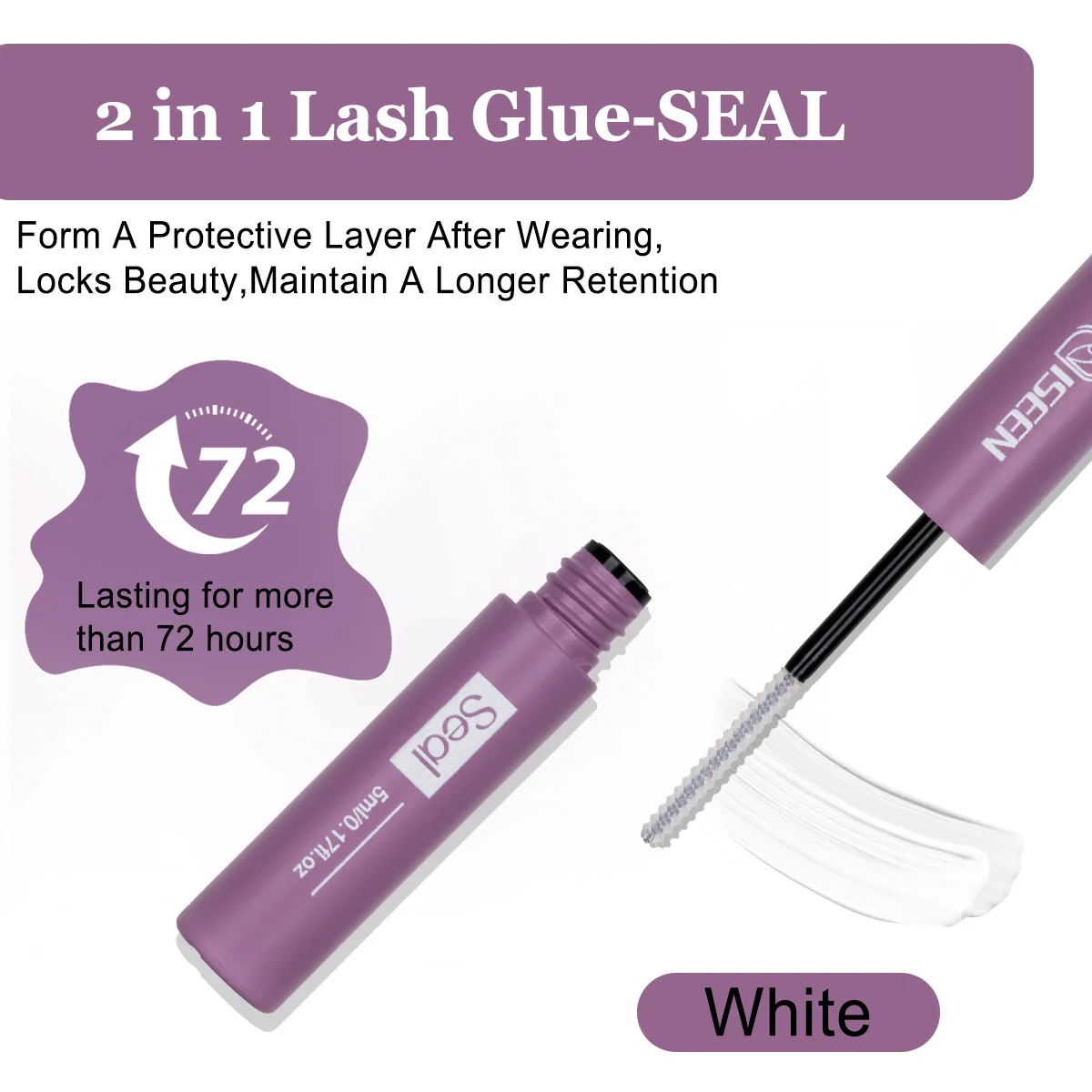 DIY Einzel-Wimpernverlängerungs-Set Dicke Volumen-Wimpernbüschel Dramatische Wimpern mit Kleber und Pinzette Halloween-Geschenk Party – Detail 5