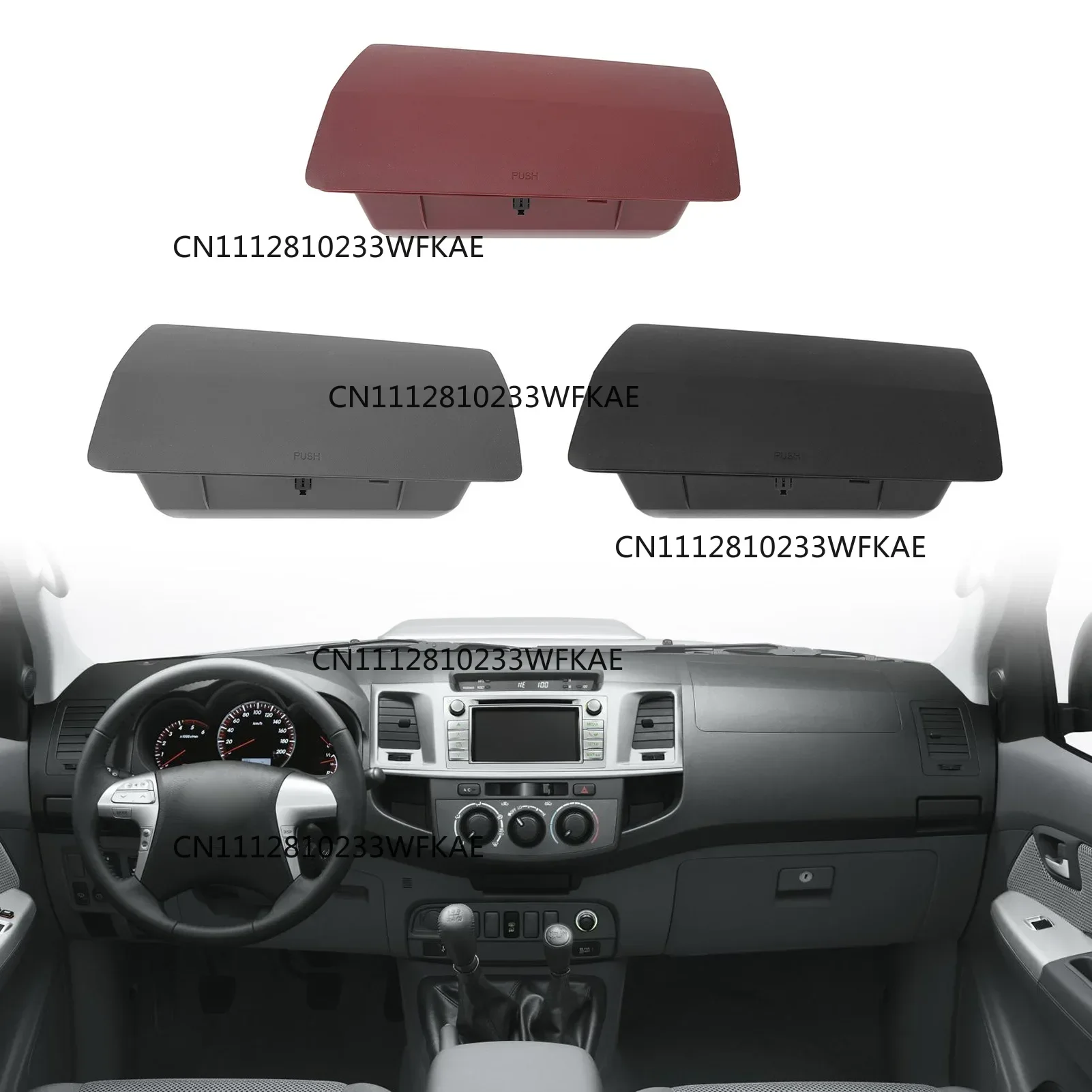 Left Drive Stylish Dashboard Interior Storage Box 55042 0K020 Replacement For for Hilux Vigo seventh-generation 2004-2014