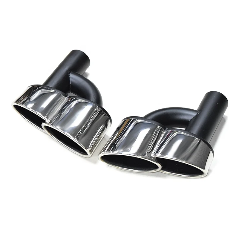 For Benz exhaust pipe Four out  tip stainless steel Wald style for  C200 W204 W212 E260 300L  W222 E63 E200 