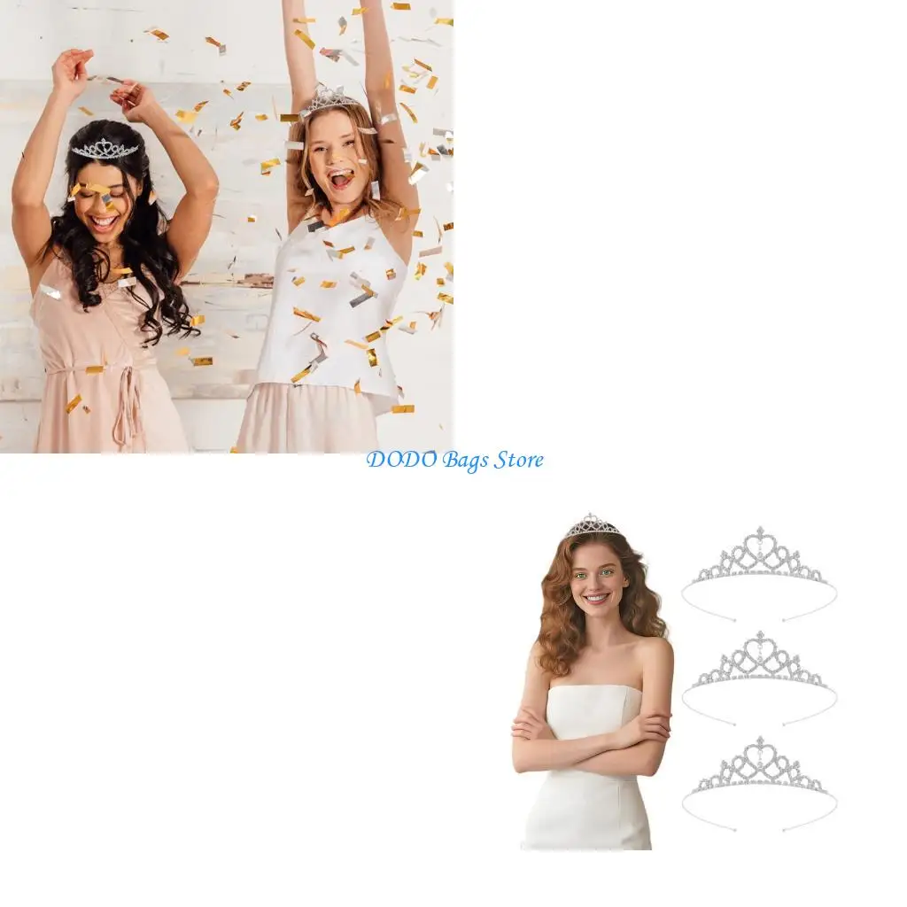 

Rhinestones Headbands Tiaras For Women And Girls Elegant Crowns For Wedding