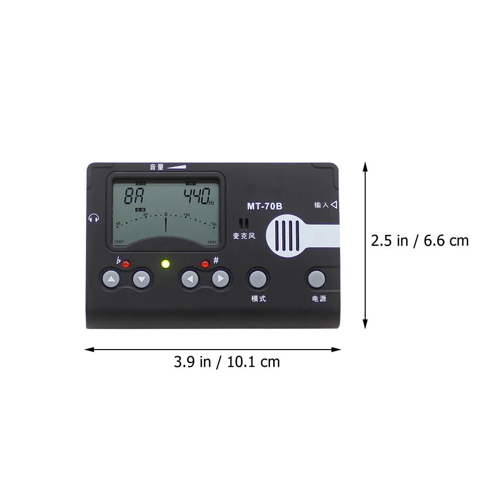 1Pcs 3 in 1 Guzheng Tuner Digital LED Screen Lightweight Guzheng Metronome Tone Generator Musical Accessories Musical Metronome
