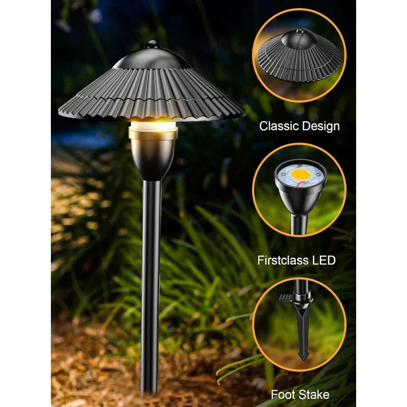 Iluminación de paisaje de bajo voltaje RGBW, luces de camino que cambian de Color de 5W, luces de camino LED multicolores de 12-24V, impermeables para patio