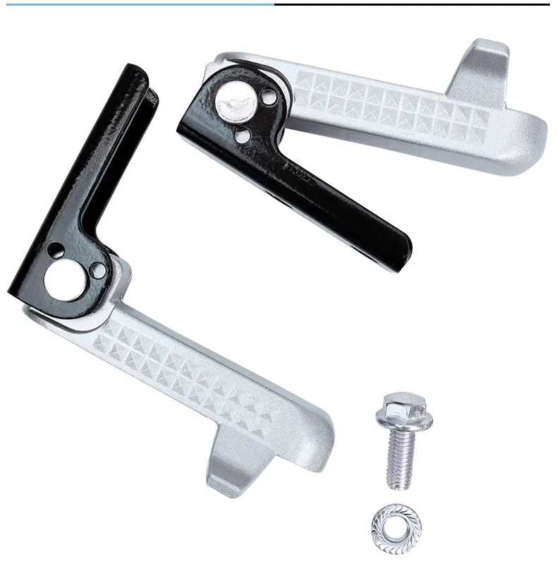 Standard Foldable Rear Foot Pegs 3cm Aluminum Alloy Non Slip For Yadea L3 Electric Scooter Passenger Pedals Durable