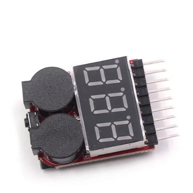 

Testeur de tension de batterie Lipo, voltmètre, moniteur, alarme sonore 1-8s 3.7V-22.2V pour modèles de batterie Lipo Rc