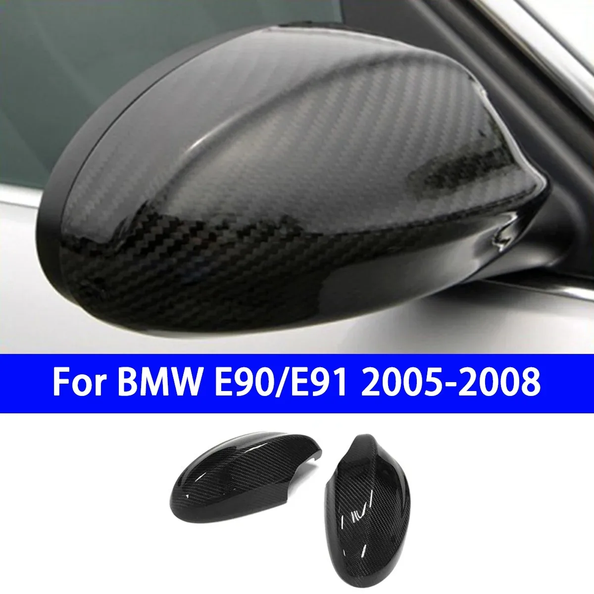 Suitable for BMW E90 E91 Pre Replacement Mirror Housing Carbon Fiber Car Rearview Mirror Housing Cover