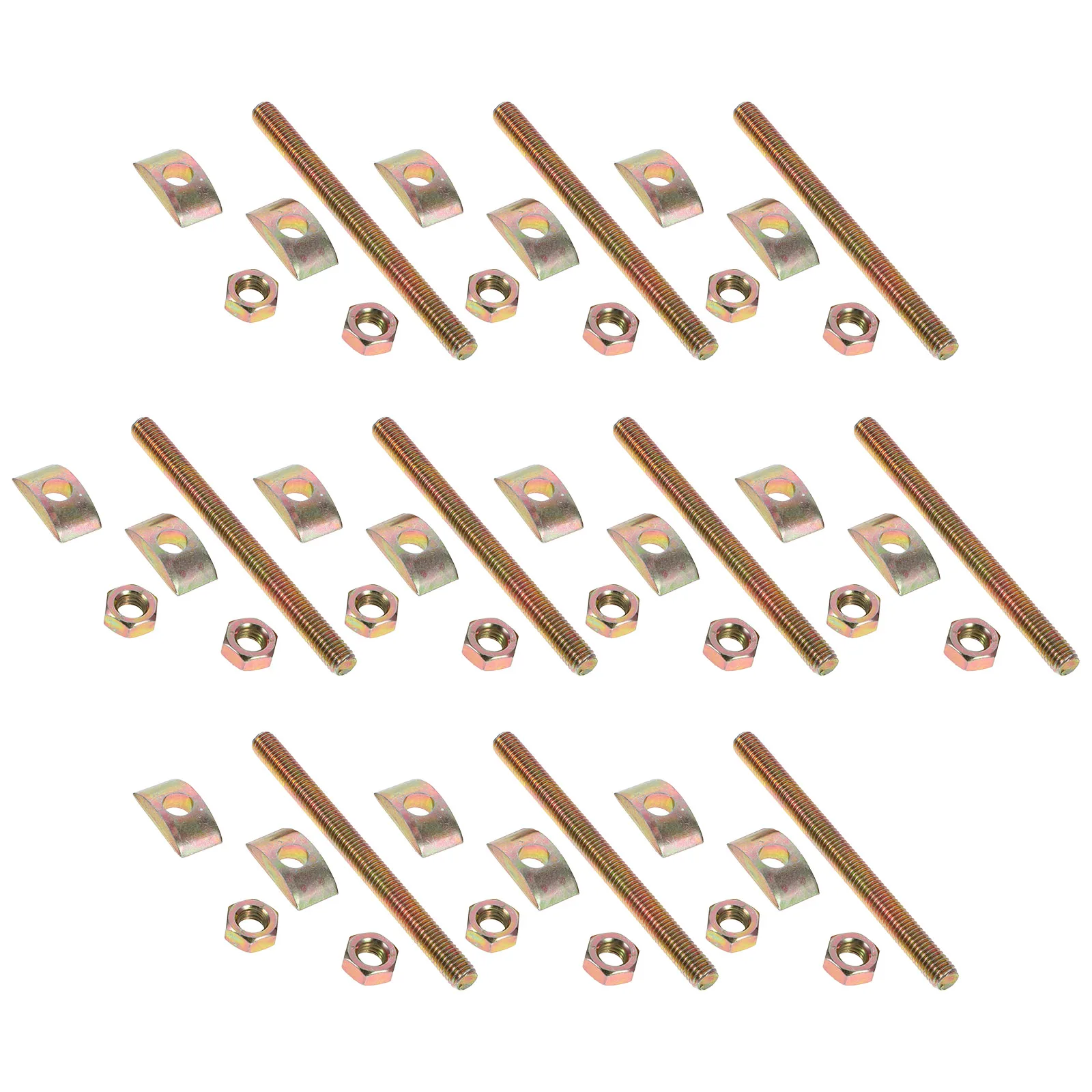 

10pcs Table Top Fasteners Furniture Connecting Bolts Countertop Joint Connectors Durable Iron Easy Install Multiple Apps