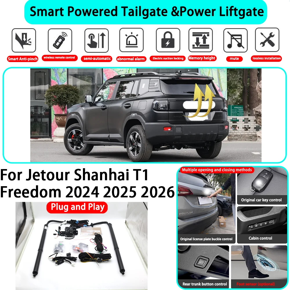 for Jetour Shanhai T1 Freedom 2024 2025 2026 OEM Smart Automatic Powered Tailgate Electric Power Tailgate Lift Kit Key Close