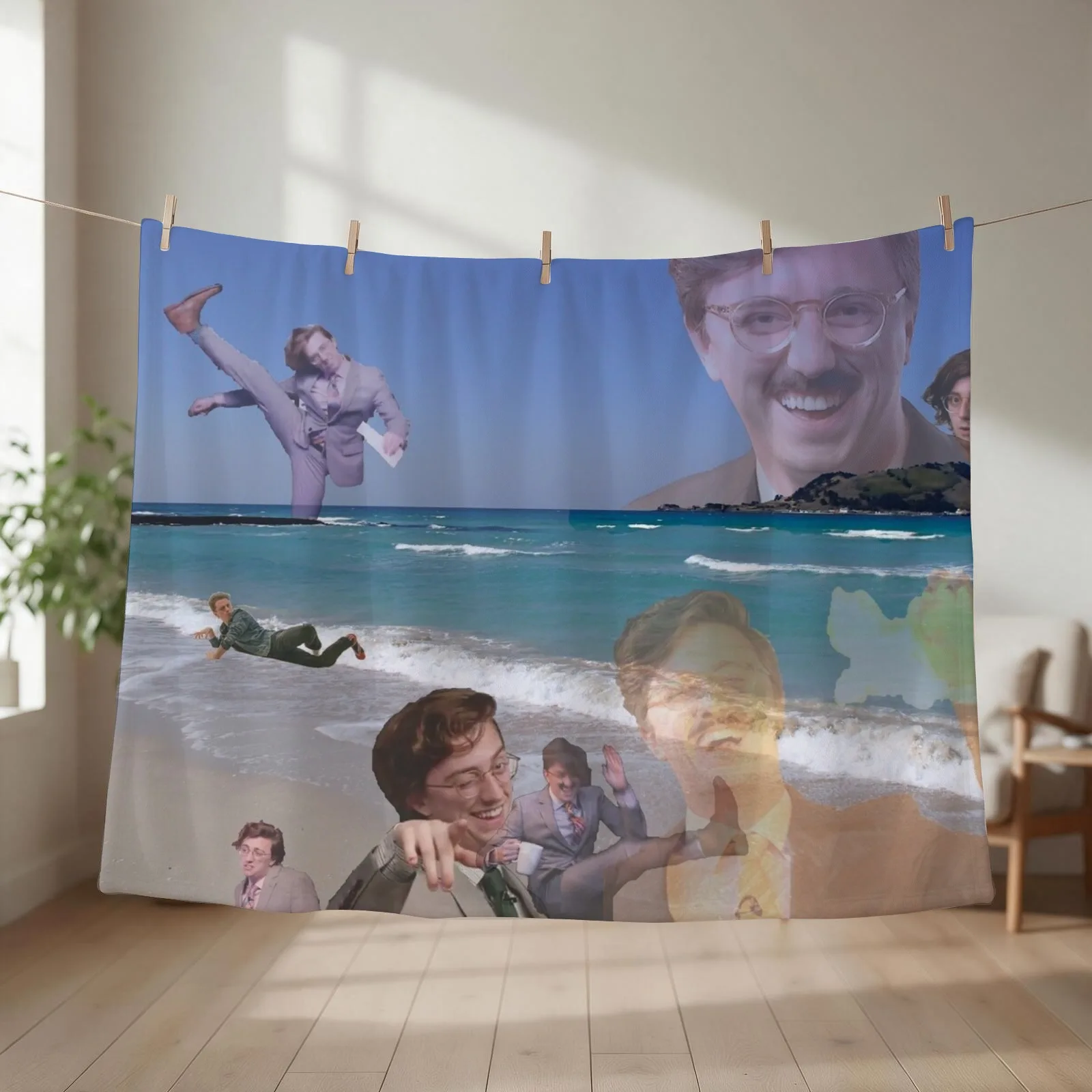 bbdge (big brian david gilbert energy) Throw Blanket couch cozy soft plush fuzzy picnic outdoor blanket