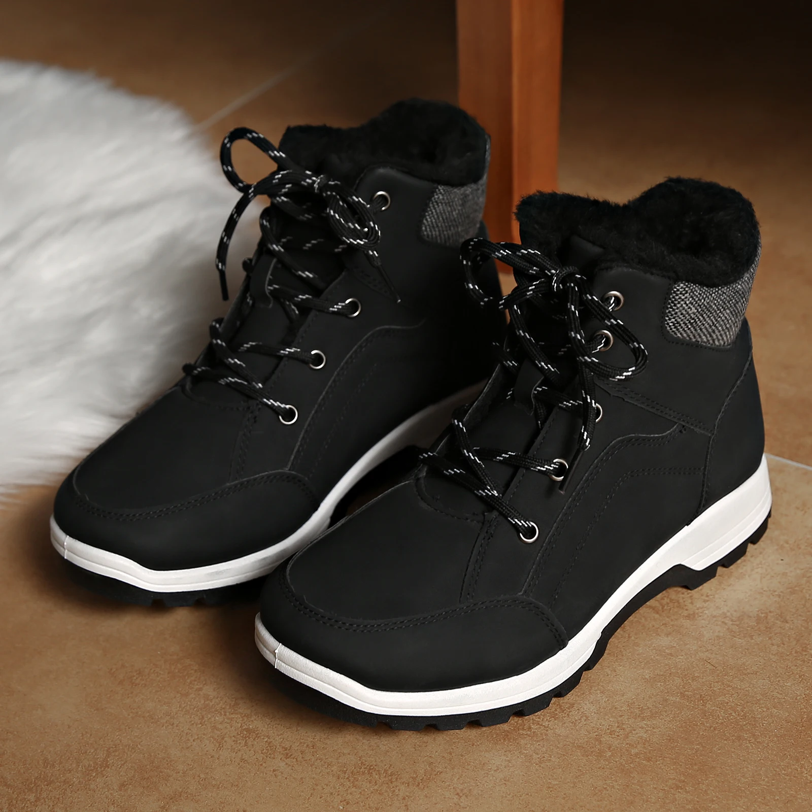 2024  Boots Waterproof Snow Boots Winter New Cashmere Warm Thick Soles Cotton Shoe for Women New Collection Women