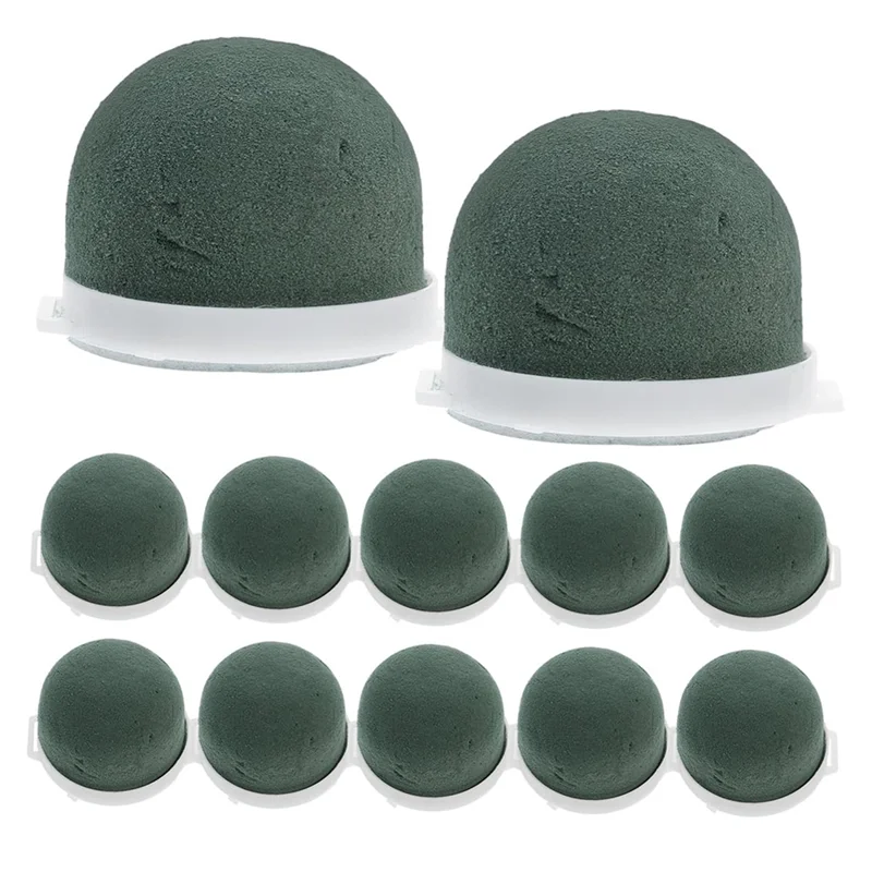 A24P 12 قطعة لترتيب الزهور الاحتفاظ بالمياه كتل مستديرة رغوة صغيرة لديكور الزفاف قطع مركزية للطاولات