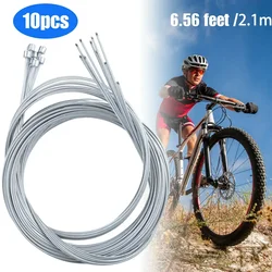 10Pcs Bicycle Shift Shifter Derailleur Gear 2.1m Stainless Steel Rear Inner Cable Wire MTB Mountain Road Bike Cycling Parts