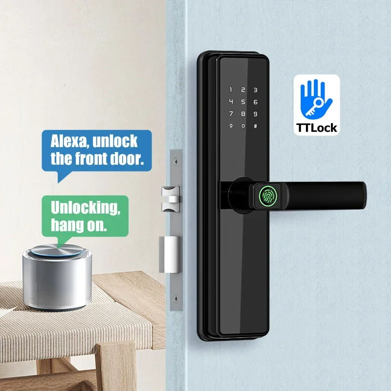 Fechadura Digital Code password biometric fingerprint smart lock tt biometric code fingerprint app smart door locks