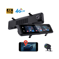 12 Inch  4G 4K 3840*2160P Car DVR Dash Cam 4G GPS APP Rear View Mirror 1080P Car Camer, WDR,APP WIFI Super Night Vision