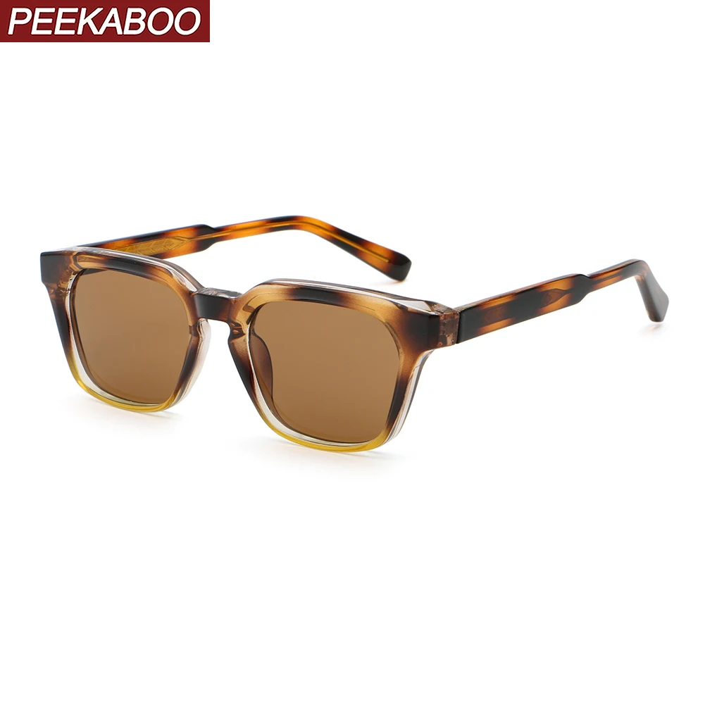 

Peekaboo fashion sun glasses for men CP acetate unisex square sunglasses for women male leopard green 2024 summer style ladies