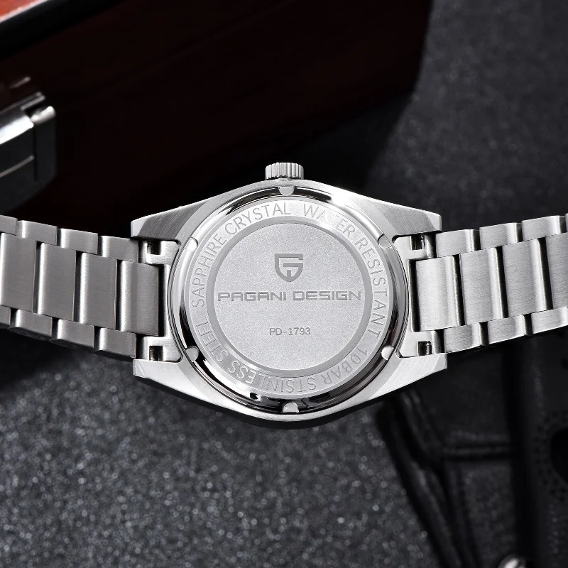 2024 New PAGANI DESIGN Men\'s Sports Leisure Quartz Watches VH31 Scan Second Sapphire Stainless Steel 10Bar Luminous Clock