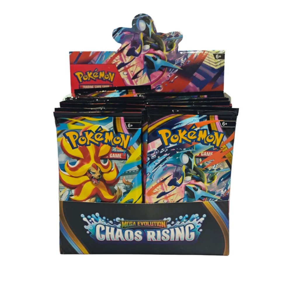 Pokemon TCG Booster Box Mega Evolution CHAOS RISINC Ascended Heroes Englische Version Seltene Sammelkarten für Sammler und Geschenke
