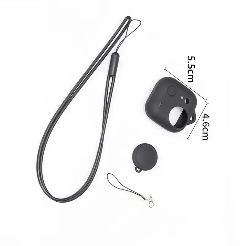 

For Insta360 GO Ultra Body Silicone Cover Lens Cap Accessory Protective Case Camera Shockproof Case