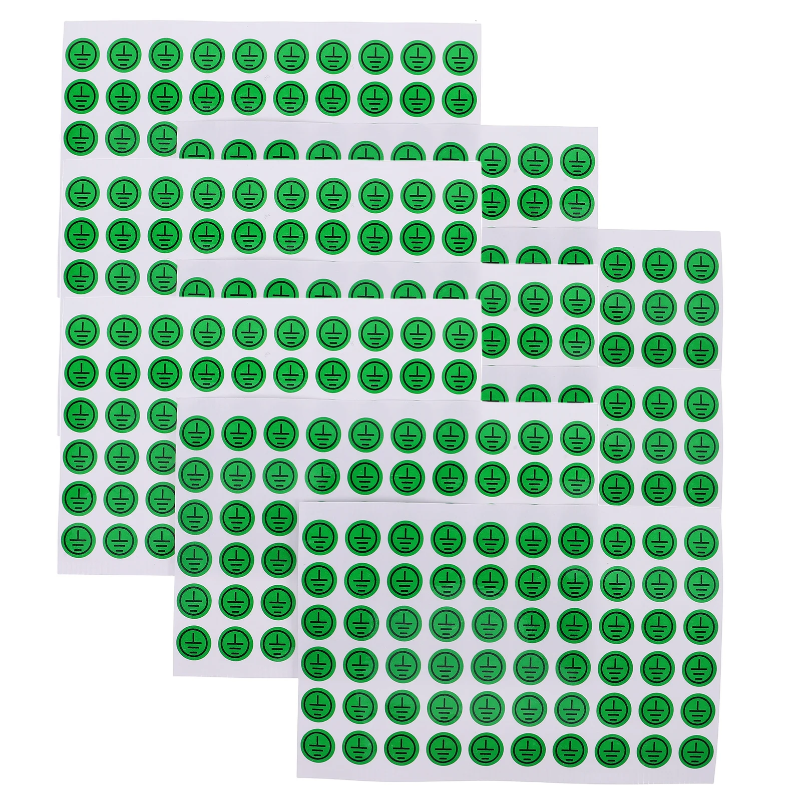 

10pcs Ground Wire Identification Stickers Electric Fence Warning Signs Safety Labels Construction Sites Traffic