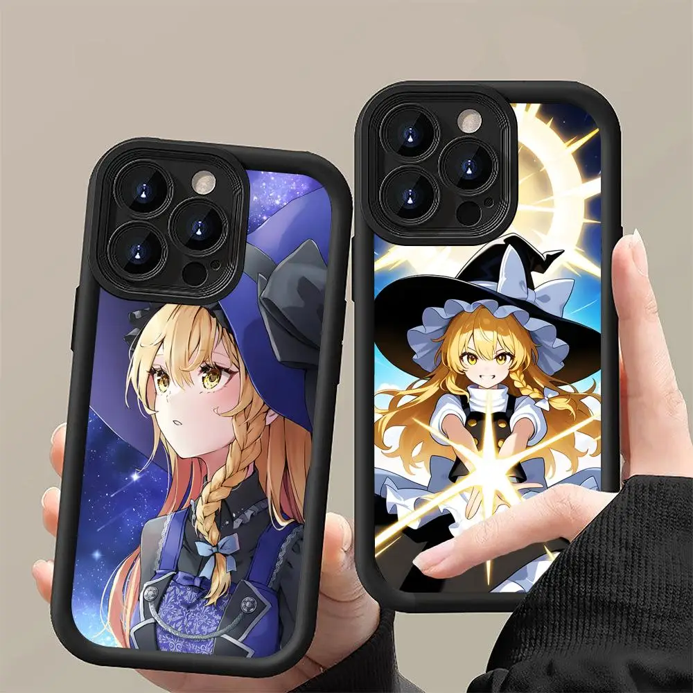 

Touhou Kirisame Marisa Mobile Phone Case for iPhone 17 16 15 14 13 12 11 Air Pro Max Plus Thicken TPU Colorful Cover Cover