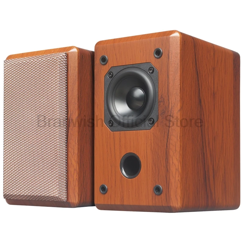 3 Inch Fever Bookshelf Hifi Speaker KTV Home Passive Speaker Full Frequency Speaker Professional Bedroom Desktop Wood Audio