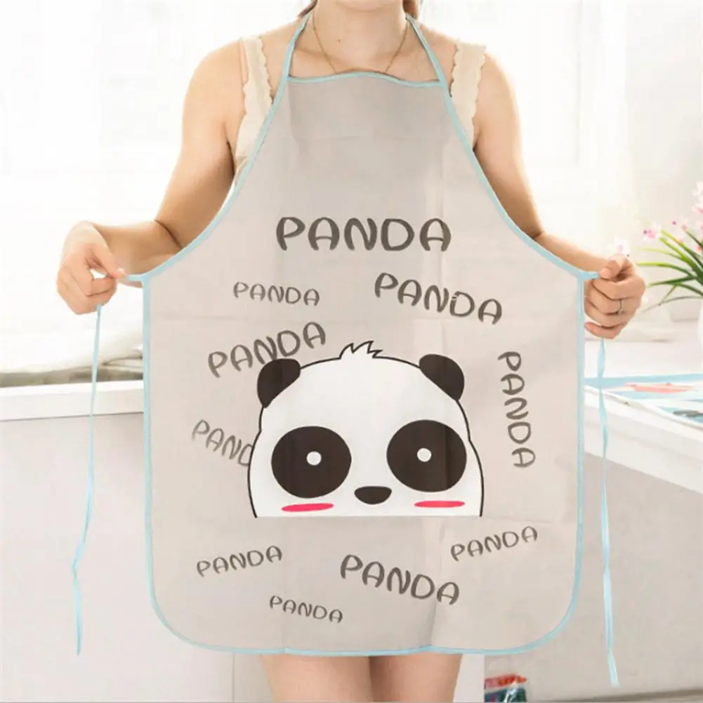 Kids Aprons Women Apron Cartoon Rabbit Panda Kitchen Cooking BBQ Apron Kid Art Craft Painting Bib Oil Resistant Garden Apron