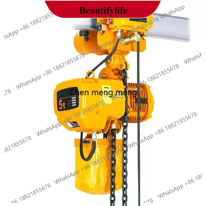 

z189 Electric Chain Hoist 380V Lifting Equipment 1T 2T Industrial Crane Block With Trolley For Warehouse Workshop