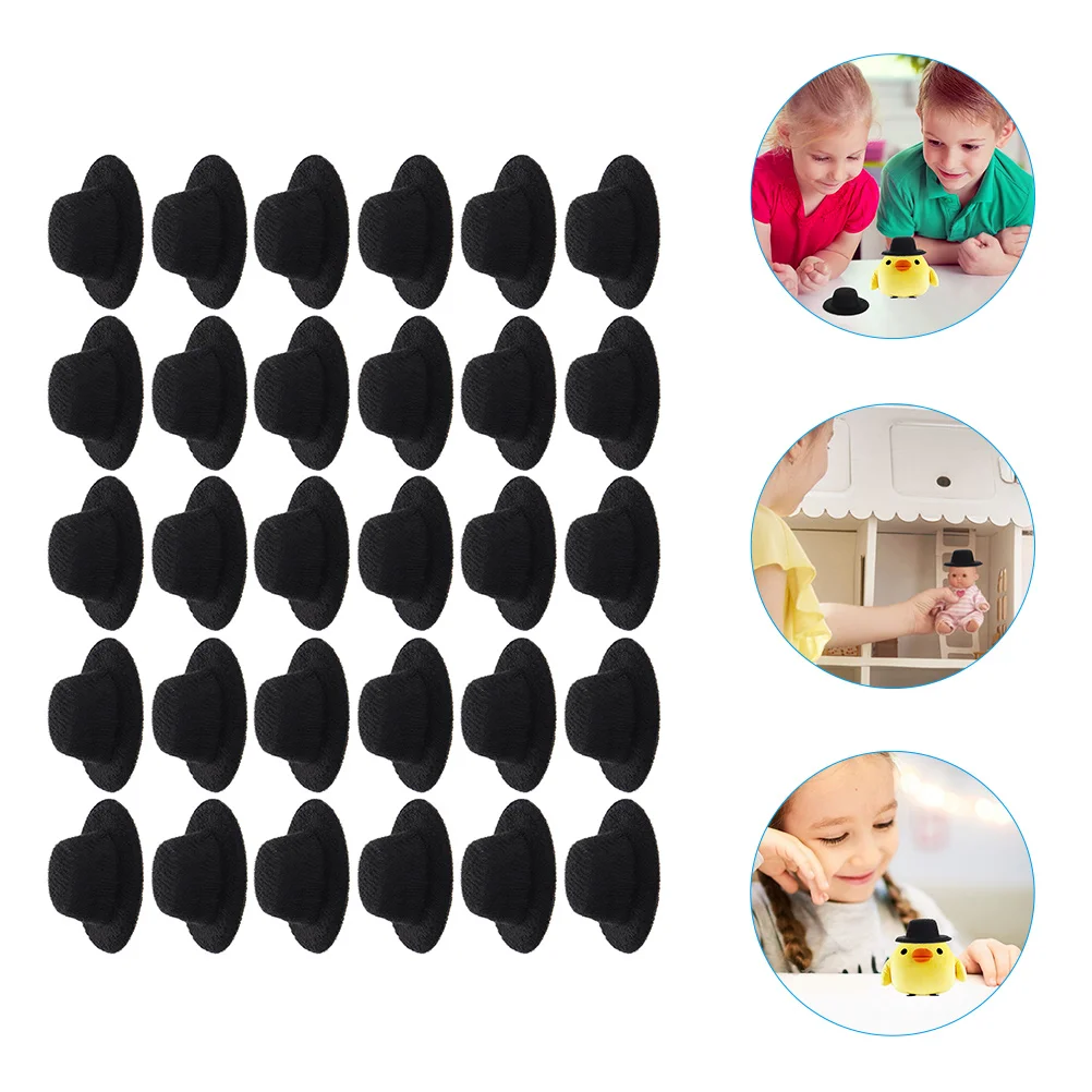 30 Pcs Mini Hat Adorable Tiny Hats Wear-resistant Replaceable Lovely Cloth Miss