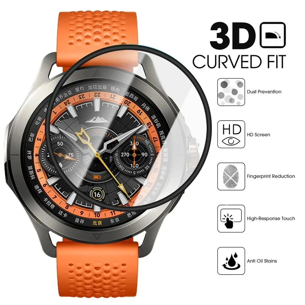 3D 2PCS PMMA Film For Xiaomi Mi Watch S4 S3 Screen Protector Film For Mi Watch S 4 S 3 Smart Watch (Not Glass)