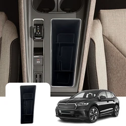 LFOTPP Car Armrest Storage Box for Skoda Enyaq iV 2021-2025 Central Control Container Auto Interior Skoda Enyaq iV Accessories