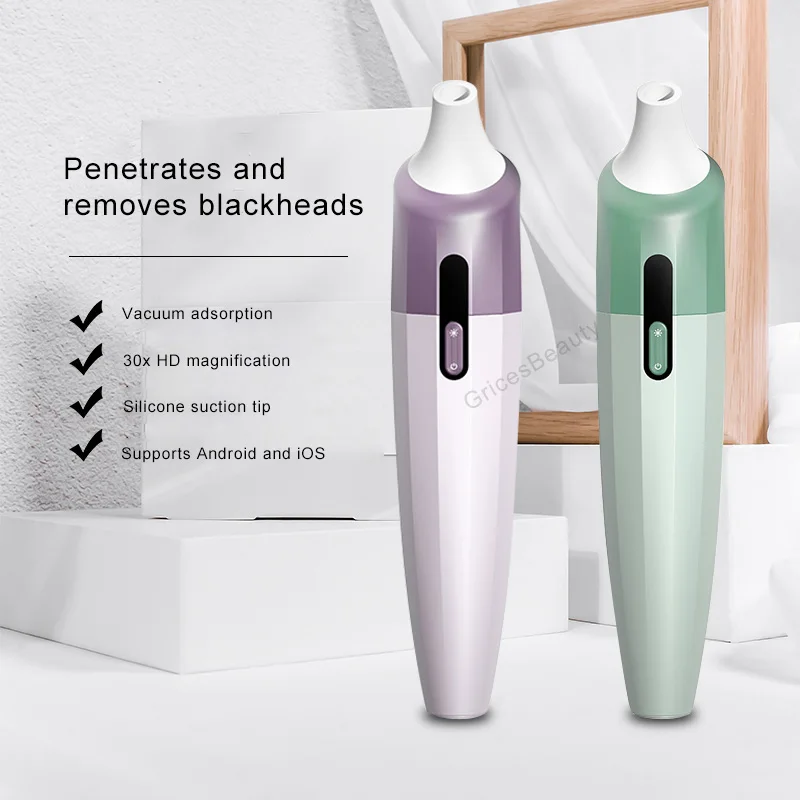 Home Skin Care Device HD Camera Visible Blackhead Vacuum Acne Remover Machine USB Charging Oil Control Pore Cleansing Tool