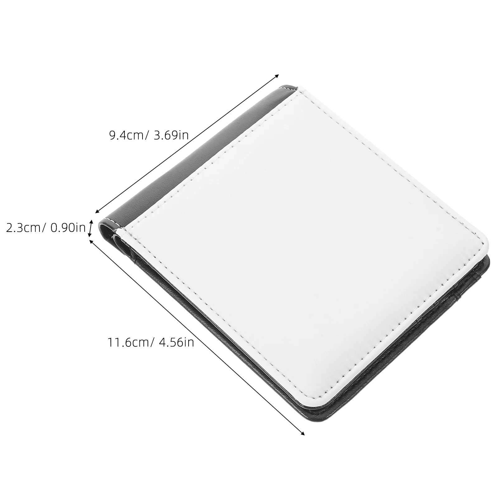 محفظة التسامي للرجال Pu محفظة فارغة قابلة للطي لتقوم بها بنفسك محفظة نقل الحرارة فتحات بطاقة عملة جيب هدية عيد ميلاد الأب #2