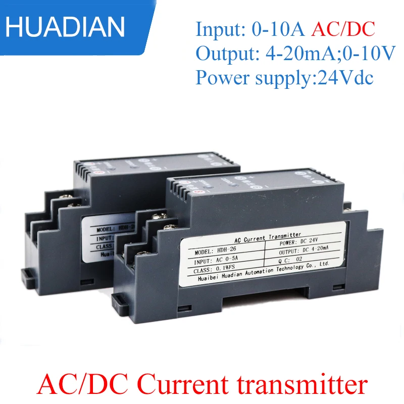 single phase AC current transducer / 0-5A / 4-20mA isolated modules / 0-10A voltage transducer