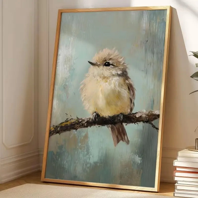

Bird on The Branch Wall Art Canvas Printed Matter Painting Art Suitable Living Room Bedroom Office Kitchen Wall Home Decoration