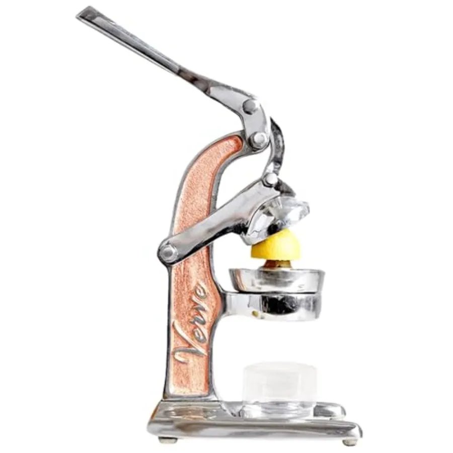 

Artisan Cast Aluminum Manual Hand Press Juicer for Orange Lime Small Citrus Fruits Fresh Morning Drinks Cocktails Cooking Small