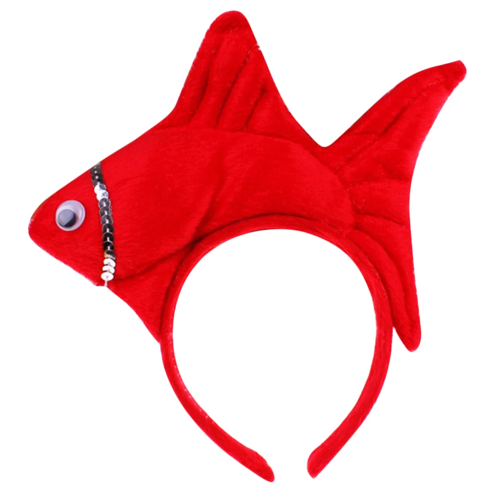 

Cartoon Animal Headband Hair Hoop Party Accessory Kids Decor Cosplay Headdress Fish Shaped Hairband Random Color