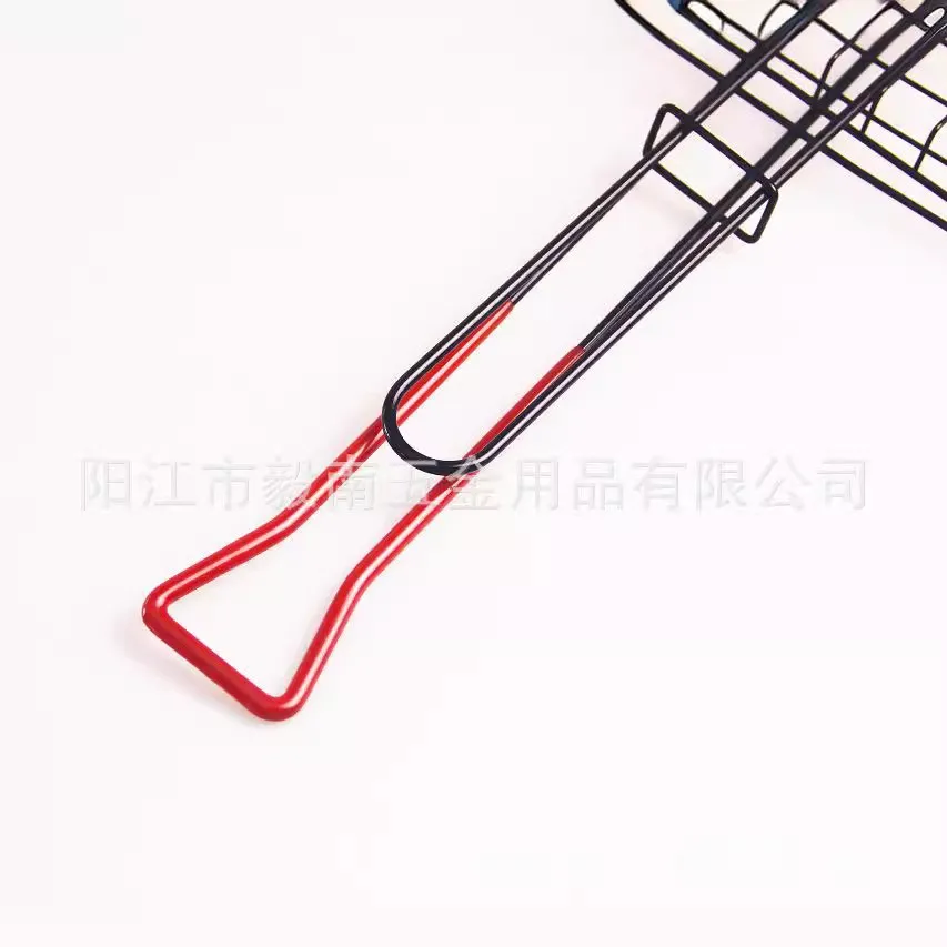 Barbecue Basket Stainless Steel Detachable Folding Square Grill For Roasting Fish Shrimp And Kabob Vegetables On The Stove