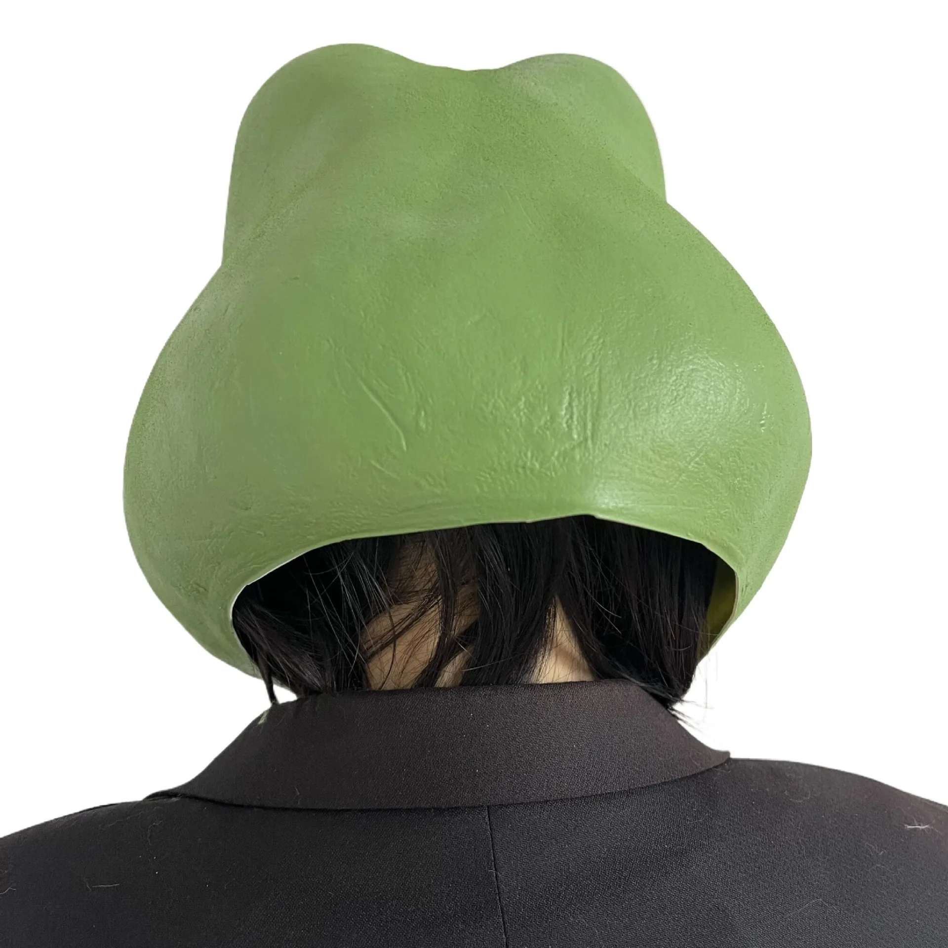 Lustige Frosch-Latexmaske Realistische Tierkostüm-Maske, Urkomisches Halloween-Verkleidungs-Accessoire – Detail 5